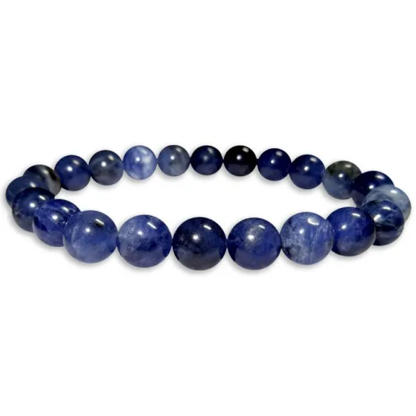 Herrenarmbänder|Damenarmbänder|Elfen Schmuck Kugelarmband Sodalith 8 mm 19 cm