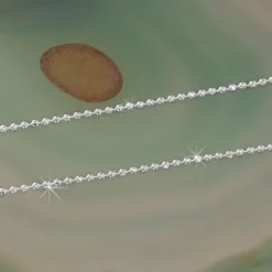 Damenketten|Weitere Ketten Aus Silber|Elfen Schmuck Kugelkette 925 Silber 1,1 mm 70 cm