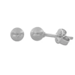 Ohrstecker|Ohrstecker|Elfen Schmuck Kugel Ohrstecker Edelstahl matt 4 mm