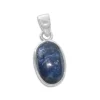 Anhänger Für Damen|Edelstein Anhänger In Silber|Elfen Schmuck Kyanit Anhänger oval 19 x 13 x 7 mm 925 Silber Unikat