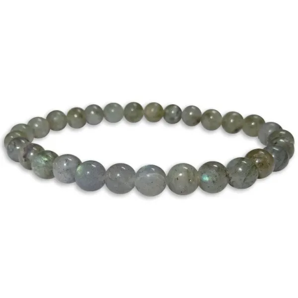 Damenarmbänder|Kugelarmbänder|Elfen Schmuck Labradorit Kugel Armband 6 mm 18 cm