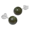 Ohrstecker|Edelstein Ohrringe|Elfen Schmuck Labradorit Ohrstecker 8 mm 925 Silber