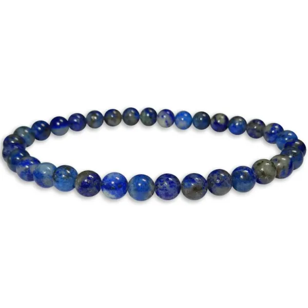 Herrenarmbänder|Damenarmbänder|Elfen Schmuck Lapislazuli Kugel Armband 6 mm 19 cm
