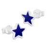 Ohrstecker|Edelstein Ohrringe|Elfen Schmuck Lapislazuli Ohrstecker Stern 925 Silber