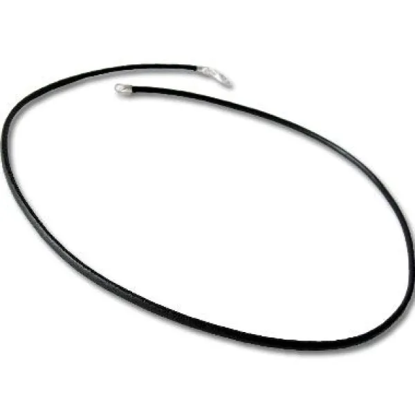 Kinderketten|Elfen Schmuck Lederband schwarz 38 cm mit 925 Silber Verschluss