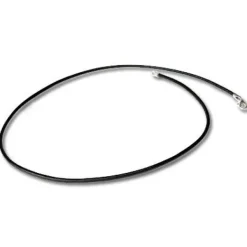 Herrenketten|Damenketten|Elfen Schmuck Lederband schwarz 50 cm mit 925 Silber Verschluss