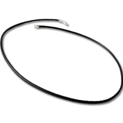 Herrenketten|Damenketten|Elfen Schmuck Lederband schwarz 60 cm mit 925 Silber Verschluss