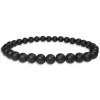 Herrenarmbänder|Damenarmbänder|Elfen Schmuck Mattes Onyx Kugel Armband 6 mm 19,5 cm