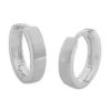 Klapp-creolen|Klapp-creolen|Elfen Schmuck Mattierte Creolen 15 x 3 mm 925 Silber