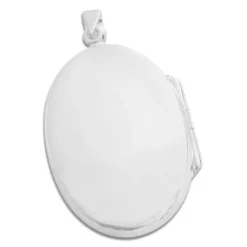 Anhänger Für Damen|Silber Anhänger|Elfen Schmuck Medaillon oval mit Engel 925 Silber