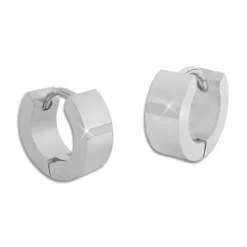 Klapp-creolen|Klapp-creolen|Elfen Schmuck Mini Klapp-Creolen Edelstahl glänzend 10 x 4 mm