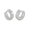 Klapp-creolen|Klapp-creolen|Elfen Schmuck Mini Klapp-Creolen 10 x 2,5 mm glänzend 925 Silber