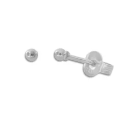Ohrstecker|Ohrstecker|Elfen Schmuck Mini Kugel Ohrstecker Edelstahl glänzend 2 mm