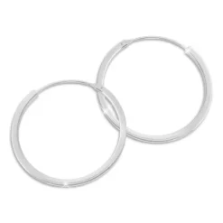 Creolen|Silber Creolen|Elfen Schmuck 25 mm Creolen mit quadratischem Querschnitt 925 Silber