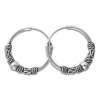 Creolen|Creolen|Elfen Schmuck 14 mm Gothic Creolen mit Kugeln 925 Silber