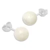 Ohrstecker|Edelstein Ohrringe|Elfen Schmuck Mondstein Ohrstecker 8 mm 925 Silber