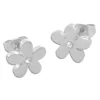 Ohrstecker|Ohrstecker|Elfen Schmuck Ohrringe mit großen Blumen und Strass Steinen Edelstahl