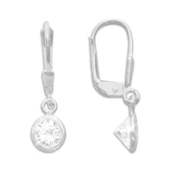 Ohrhänger|Ohrhänger|Elfen Schmuck Ohrringe mit runden Strass Kristallen 925 Silber