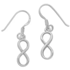 Ohrhänger|Silber Ohrhänger|Elfen Schmuck Ohrringe Unendlichkeit mit Ohrhaken 925 Silber