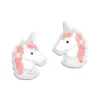Ohrstecker|Silber Ohrstecker|Elfen Schmuck Ohrstecker Einhorn mit Glitzer und Strass Steinen 925 Silber