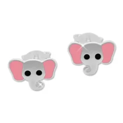 Ohrstecker|Silber Ohrstecker|Elfen Schmuck Ohrstecker Elefantenkopf 925 Silber