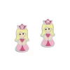 Ohrstecker|Silber Ohrstecker|Elfen Schmuck Ohrstecker Prinzessin mit Krone und Kristallen 925 Silber