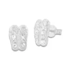 Ohrstecker|Silber Ohrstecker|Elfen Schmuck Ohrstecker Tanzschuhe Kristall Strass Steine 925 Silber