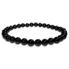Herrenarmbänder|Damenarmbänder|Elfen Schmuck Onyx Kugel Armband 6 mm 19 cm
