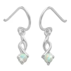 Ohrhänger|Silber Ohrhänger|Elfen Schmuck Opal Ohrhänger Ohrringe 24 mm 925 Silber