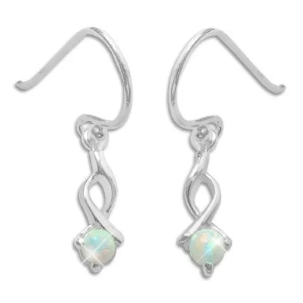 Ohrhänger|Silber Ohrhänger|Elfen Schmuck Opal Ohrhänger Ohrringe 24 mm 925 Silber