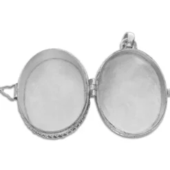 Anhänger Für Damen|Edelstein Anhänger In Silber|Elfen Schmuck Ovaler Onyx Anhänger zum Öffnen 925 Silber