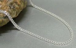 Damenketten|Panzerketten|Elfen Schmuck Panzerkette 925 Silber 2 mm 70 cm