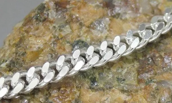 Herrenketten|Damenketten|Elfen Schmuck Panzerkette 925 Silber 4 mm 55 cm