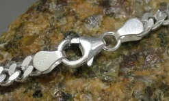 Herrenketten|Damenketten|Elfen Schmuck Panzerkette 925 Silber 4 mm 50 cm