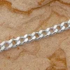 Herrenketten|Damenketten|Elfen Schmuck Panzerkette 925 Silber 3 mm 50 cm