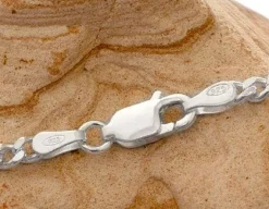 Herrenketten|Damenketten|Elfen Schmuck Panzerkette 925 Silber 3 mm 50 cm