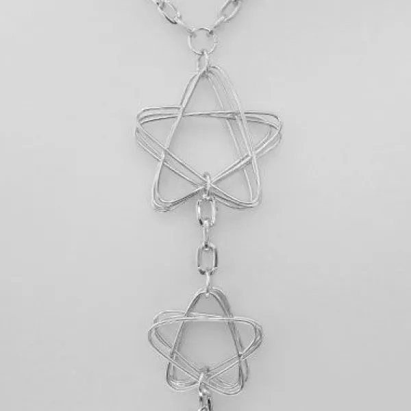 Damenketten|Elfen Schmuck Pentagramm Collier