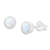Ohrstecker|Silber Ohrstecker|Elfen Schmuck Runde Opal Ohrstecker 5 mm 925 Silber