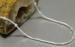 Damenarmbänder|Weitere Armbänder|Elfen Schmuck Schlangenarmband mit Kugeln 925 Silber 19 cm