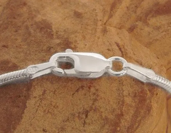Damenketten|Elfen Schmuck Schlangenkette 925 Silber 1,5 mm 60 cm