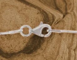 Damenketten|Elfen Schmuck Schlangenkette 925 Silber 0,9 mm 45 cm