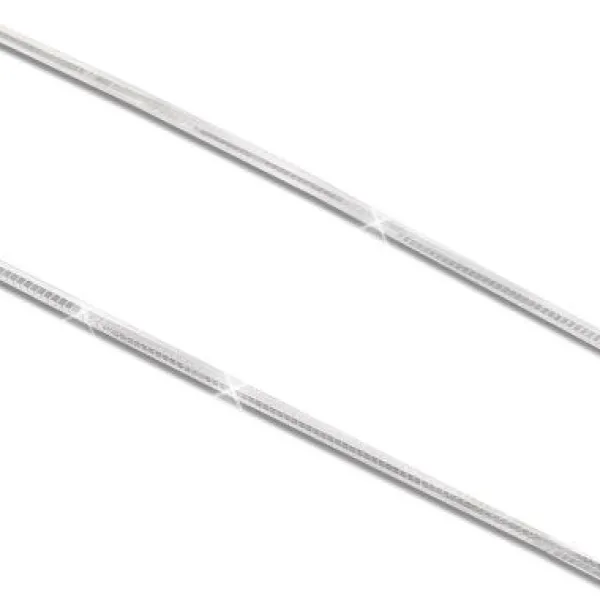 Damenketten|Elfen Schmuck Schlangenkette vierkant 925 Silber 1 mm 45 cm
