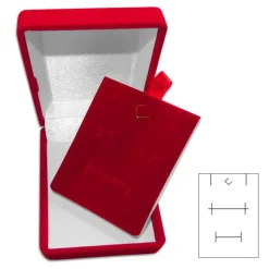 Ring Etuis|Anhänger Etuis|Elfen Schmuck Schmucketui Samt rot für Kette Ohrringe Anhänger Ring