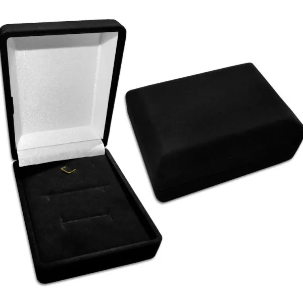 Ring Etuis|Anhänger Etuis|Elfen Schmuck Schmucketui Samt schwarz für Kette Ohrringe Anhänger Ring