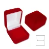 Ring Etuis|Elfen Schmuck Schmuckkästchen für Ring Samt rot