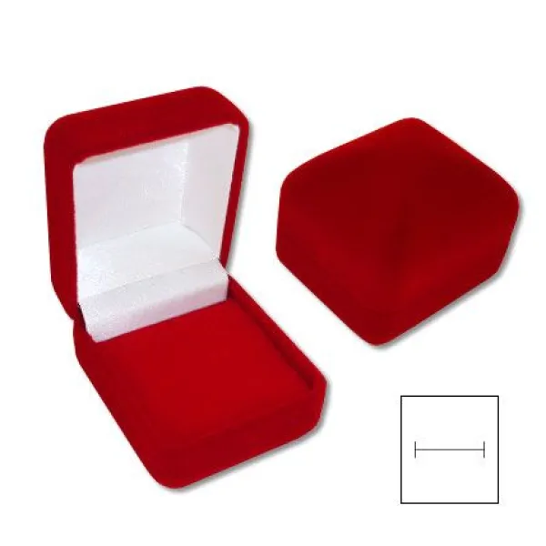 Ring Etuis|Elfen Schmuck Schmuckkästchen für Ring Samt rot