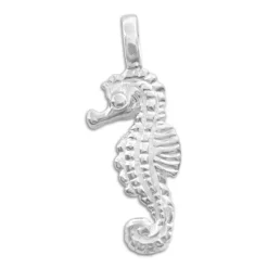Anhänger Für Kinder|Anhänger Für Damen|Elfen Schmuck Silber Anhänger mit Seepferdchen 925 Silber
