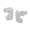 Ohrstecker|Ohrstecker|Elfen Schmuck Silberohrringe Katze 925 Silber