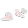Ohrstecker|Ohrstecker|Elfen Schmuck Sneaker Schuhe Ohrstecker hellrosa lackiert 925 Silber