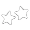 Creolen|Silber Creolen|Elfen Schmuck Stern Creolen 30 mm 925 Silber
